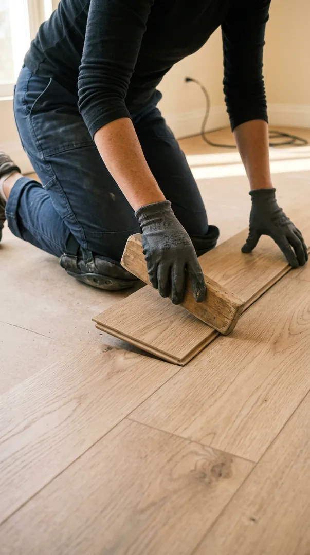 New floor going down