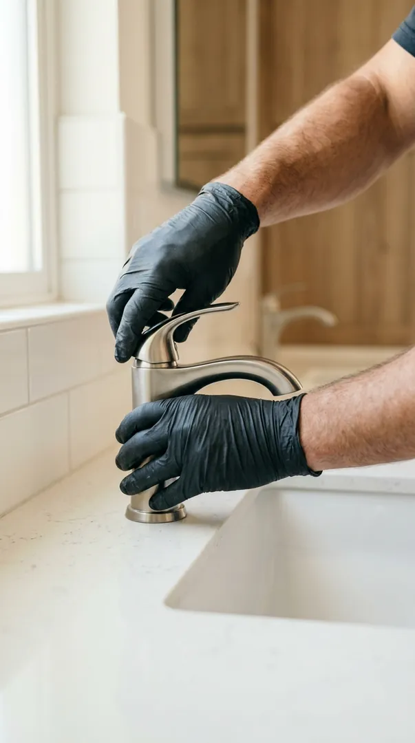 New bathroom faucet